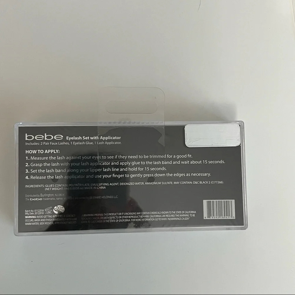 New BEBE lash set with application - Picture 2 of 2